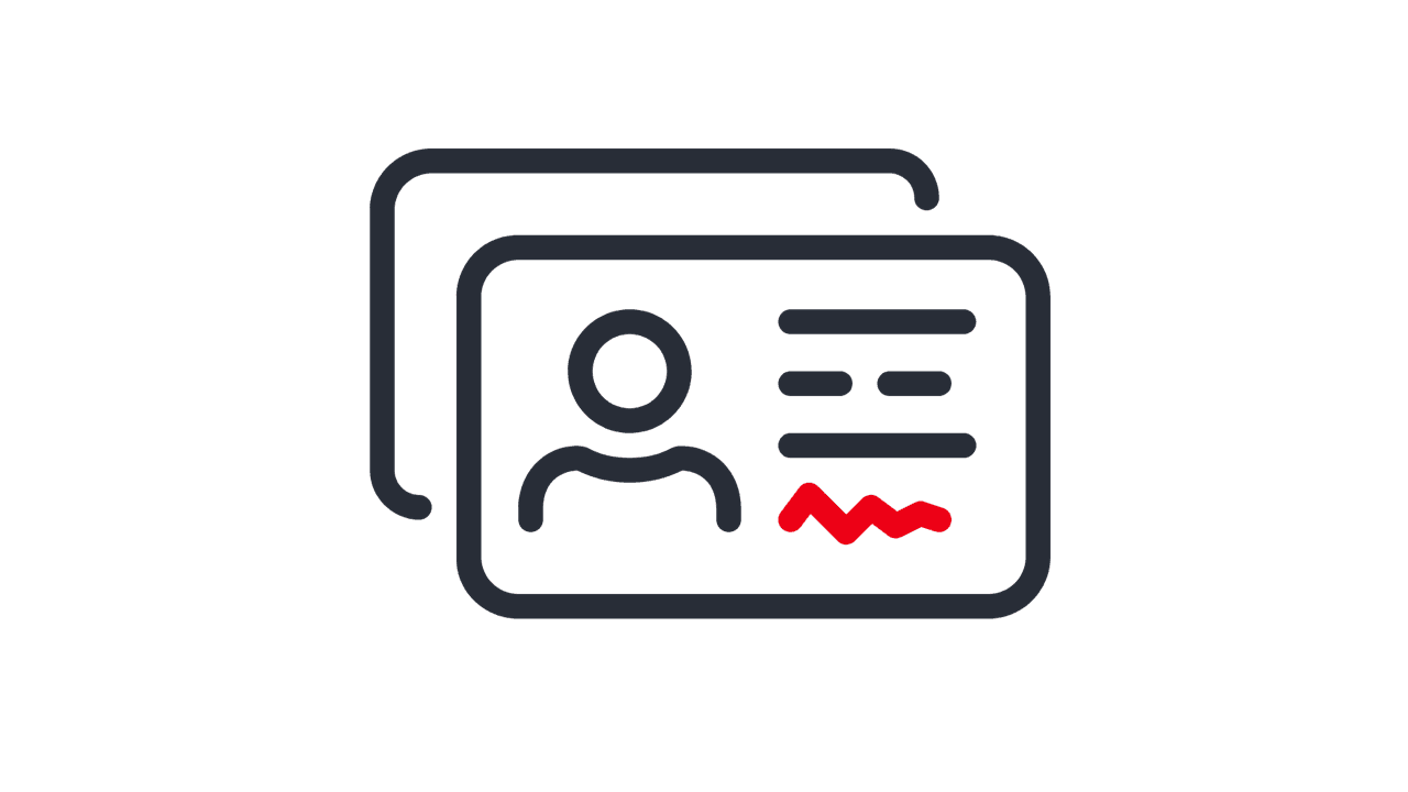 A symbol image shows a badge icon that indicates the feature of a jointly managed business account.